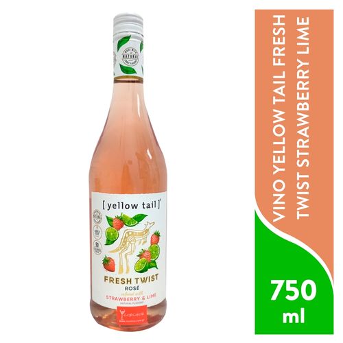 Vino Yellow Tail Fresh Twist Strawberry Lime - 750 ml
