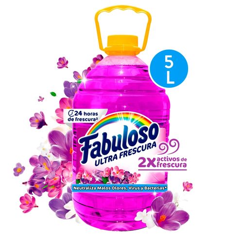 Desinfectante Fabuloso Multiusos Frescura Activa Antibacterial Lavanda - 5 L