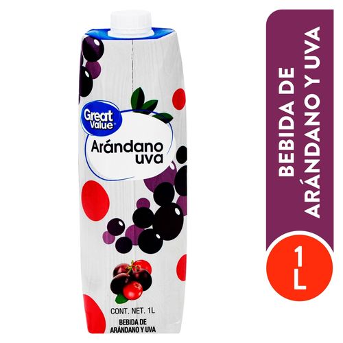 Bebida Great Value Arandano Uva - 1000 ml