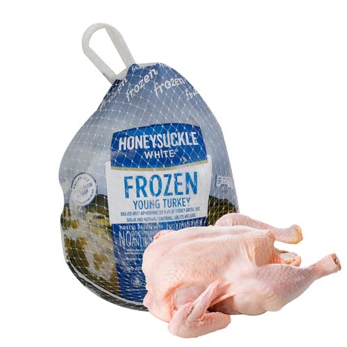 Pavo entero crudo Honeysuckle white congelado, - Precio indicado por libra