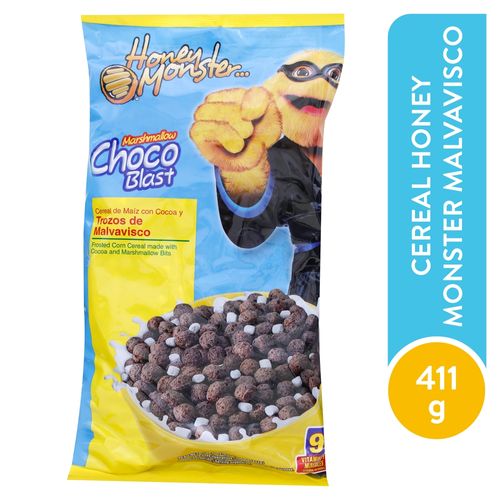 Cereal Quaker honey monster sabor cocoa con trozos de malvaviscos - 453 g