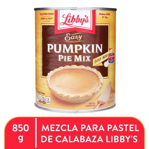Libbys Pumpkin Pie Mix Calabaza - 850 g