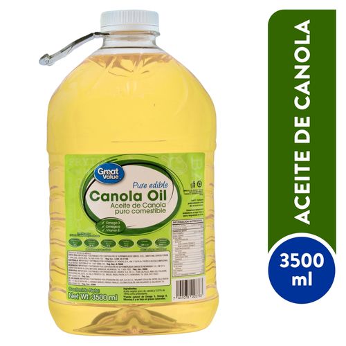 Aceite Canola Great Value - 3500 ml