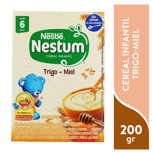Cereal Infantil Nestlé Nestum Trigo Miel Caja - 200 g