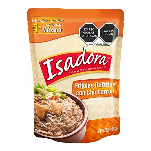 Fijoles Isadoa Refritos Chicharro - 430 g