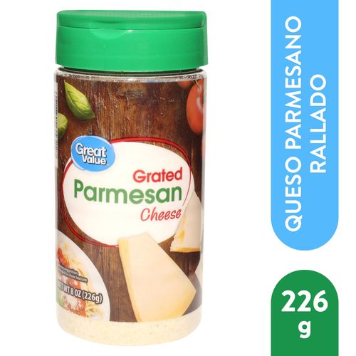 Queso Parmesano Great Value En Polvo -227gr