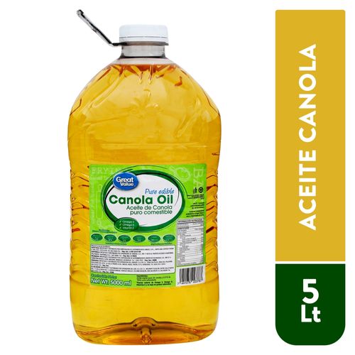 Aceite Canola Great Value - 5000 ml