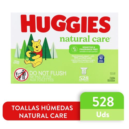 Toallas Húmedas Huggies Natural Care -  528Uds