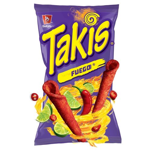 Snack Barcel takis fuego sabor intenso y picante - 190 g