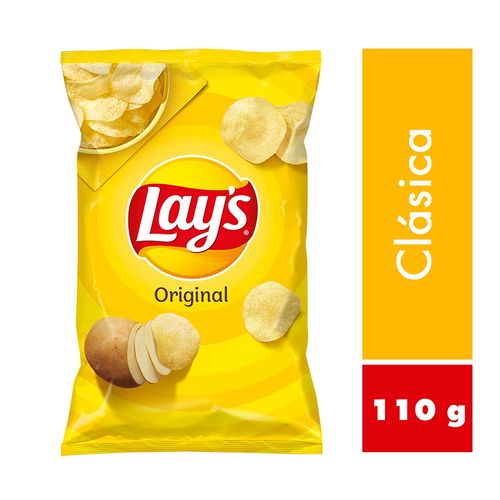 Snack crujiente Lay's papas sabor original - 110 g