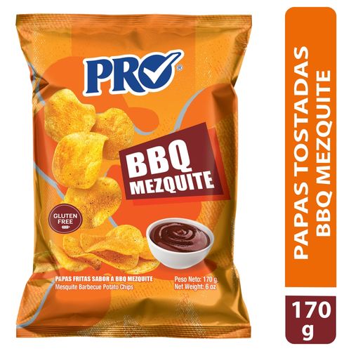 Papas Pro Tostadas bbq Mezquite -170 g