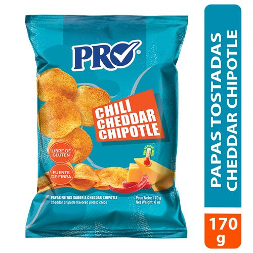 Papas Pro Tostadas cheddar chipotle -170 g