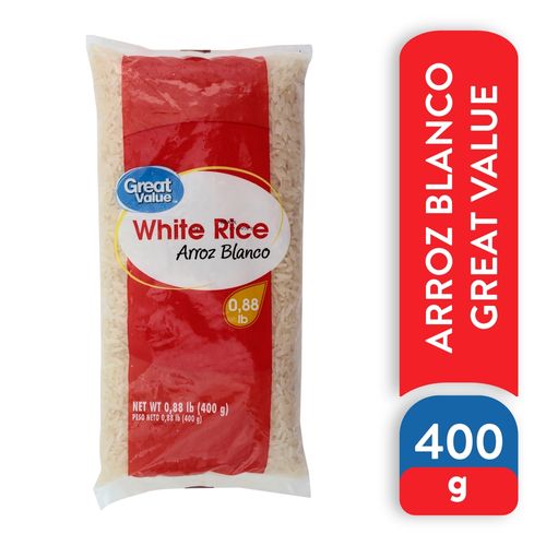 Arroz Great Value Blanco -400 g