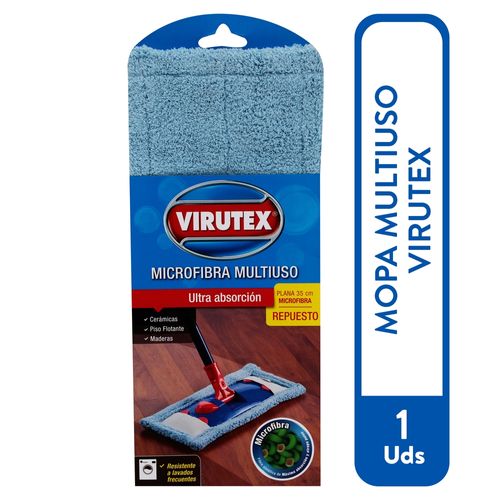 Repuesto Mopa Plana Microfibra Virutex