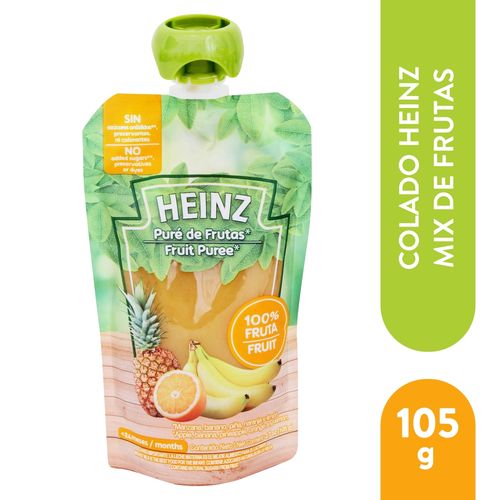 Colado Puré Mix De Frutas Heinz - 105 g