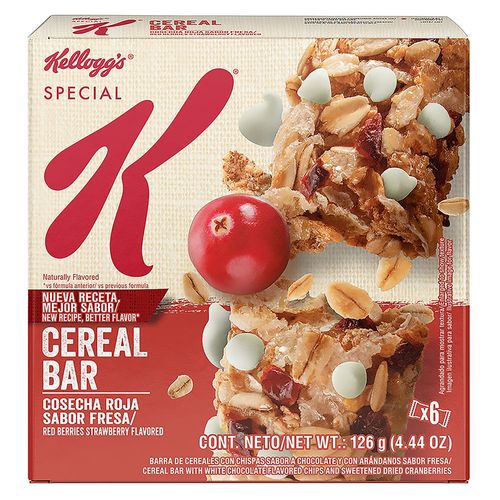 Barras de Cereal Kelloggs Special Cosecha Roja - 126 g