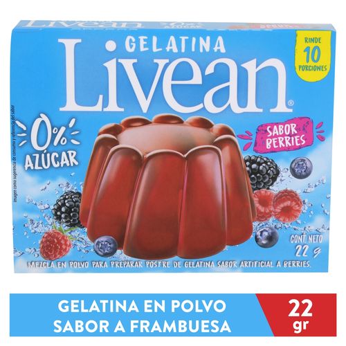 Gelatina Livean Berries - 22 g