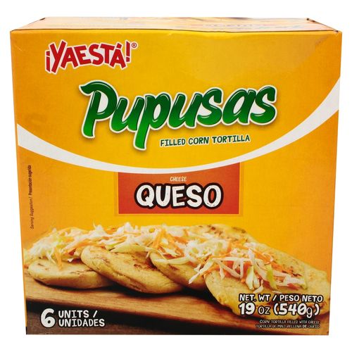 Pupusas Ya Está de queso congeladas - 540 g