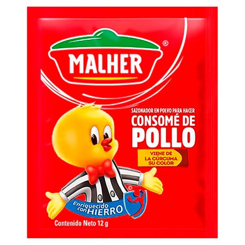 Malher Consome Pollo Sobrecito - 12 g