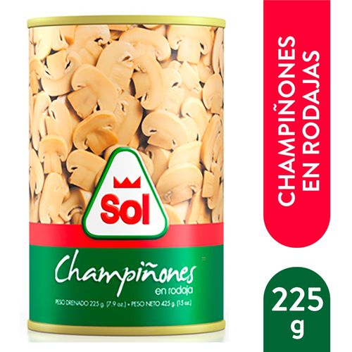 Champiñones Sol En Rodaja - 225 g