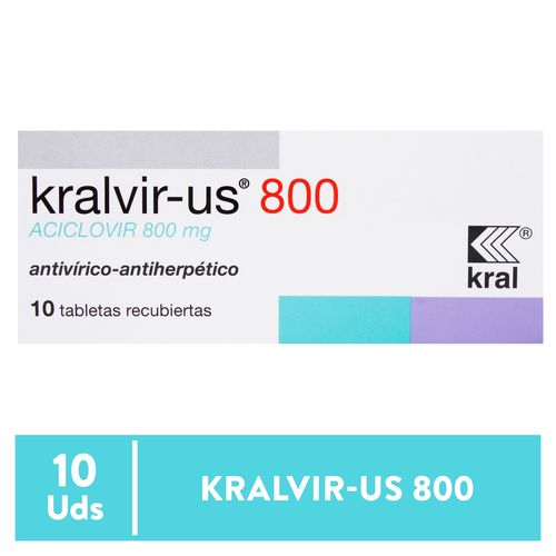 Kralvir-Us 800Mg 10 Tabletas