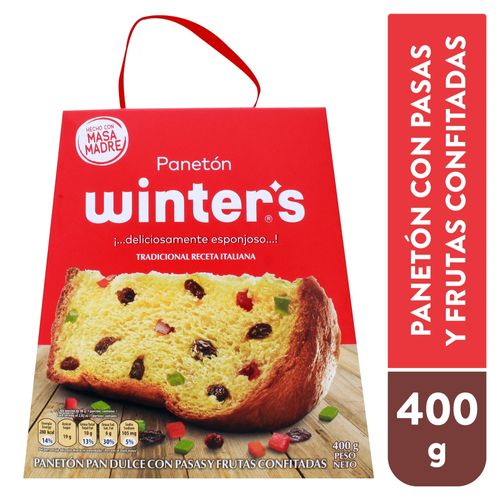 Panettone Winter´s Frutas y Pasas - 400 g