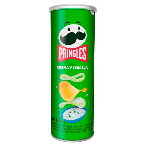 Papas Pringles Sabor a Crema y Cebolla - 124 g