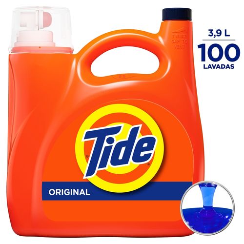 Detergente líquido Tide original dura 4 meses aproximadamente - 3900 ml