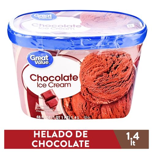 Helado Great Value De Chocolate 1.4Lt
