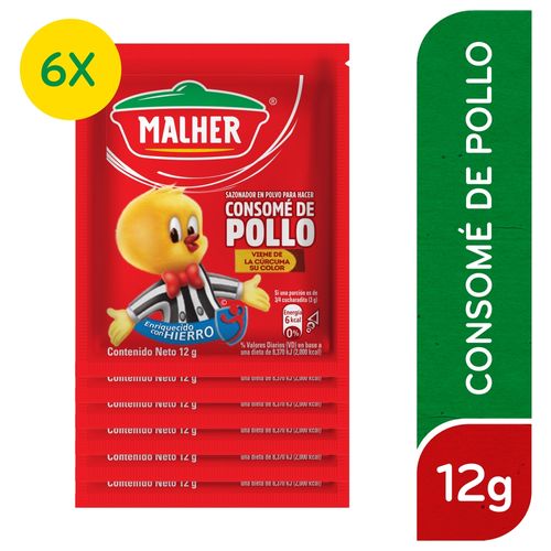 Sazonador Malher consomé de Pollo sobre -72g