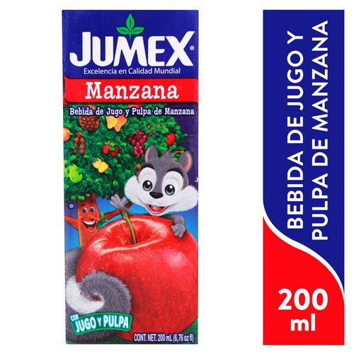 Jumex Mini Brik Jugo Manzana 200 Ml