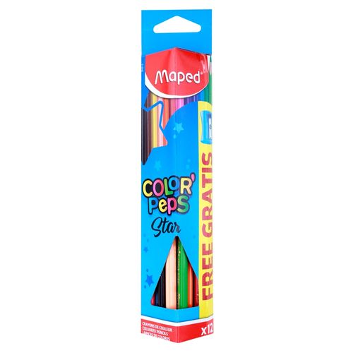Lápices de color Maped con sacapuntas - 13 Pzas