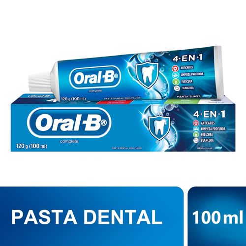 Pasta dental Oral B Complete con Flúor - 120 g