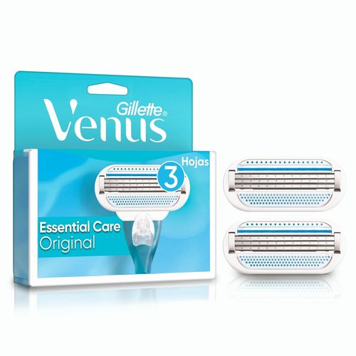 Repuesto Gillette para rasuradora Venus original con hojas - 2 Uds