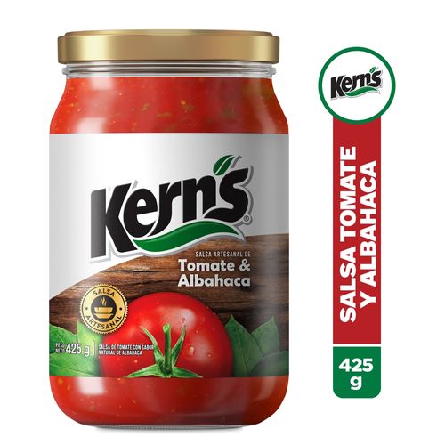 Salsa Artesanal De Tomate Kern's Con Albahaca - 425g
