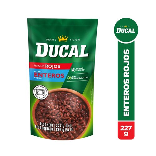 Frijol Ducal Entero Rojo 227 Gr