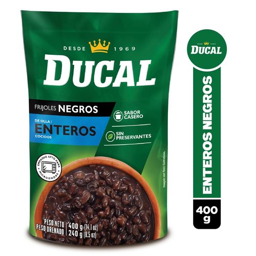 Frijol negro Ducal entero - 400 g