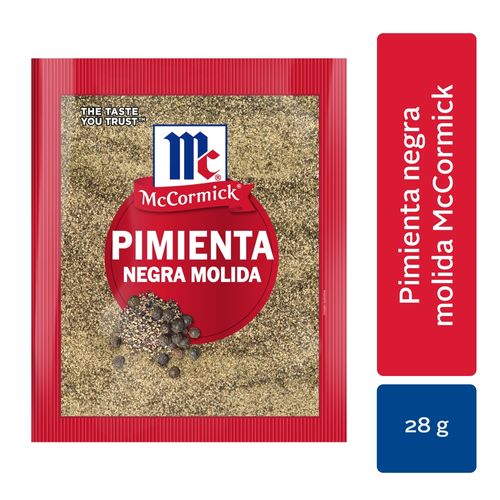 Pimienta Negra Molida Mccormick Sobre - 28 g