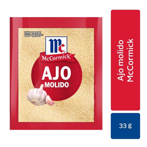 Ajo molido McCormick refill pack - 33 g
