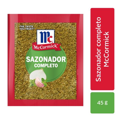 Sazonador completo McCormick refill pack - 45 g