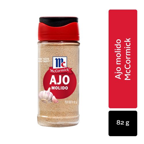 Ajo Molido McCormick frasco - 82 g