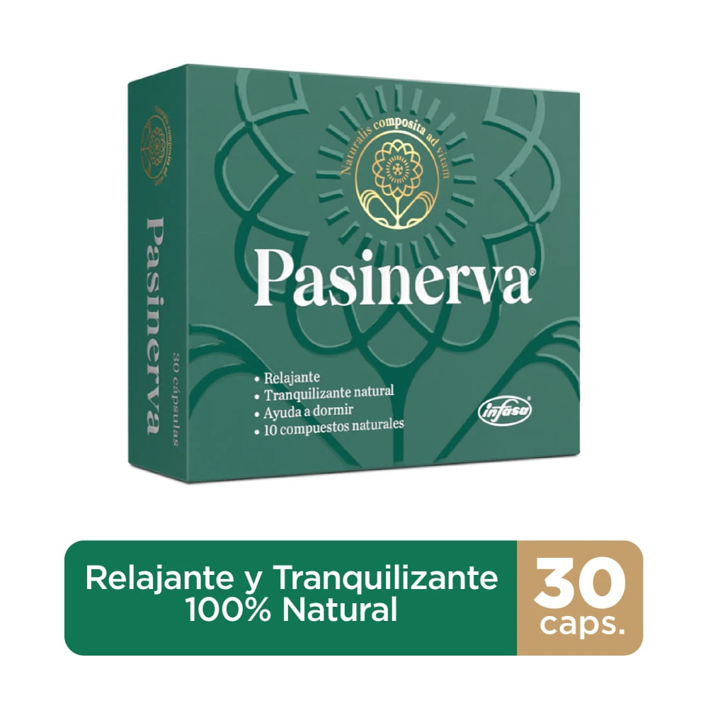 Relajante y Tranquilizante natural Pasinerva - 30 capsulas