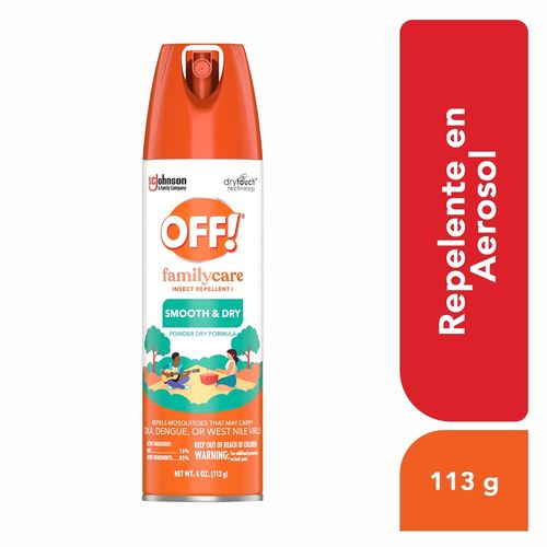 Repelente de Insectos OFF! Family Care en Aerosol 113 g