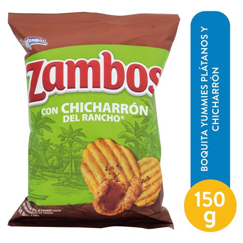 Boquita Yummies Plátanos Y Chicharrón - 150 g