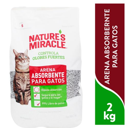 Arena y Accesorios Para Gatos Nature´s Miracle Arena Natures Miracle Absorvente 2kg