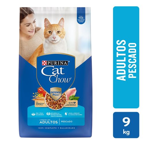 Comida para gatos Purina Cat Chow adulto pescado - 9 kg