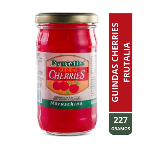 Guindas Frutalia cherries al Maraschino sin tallo - 227 g