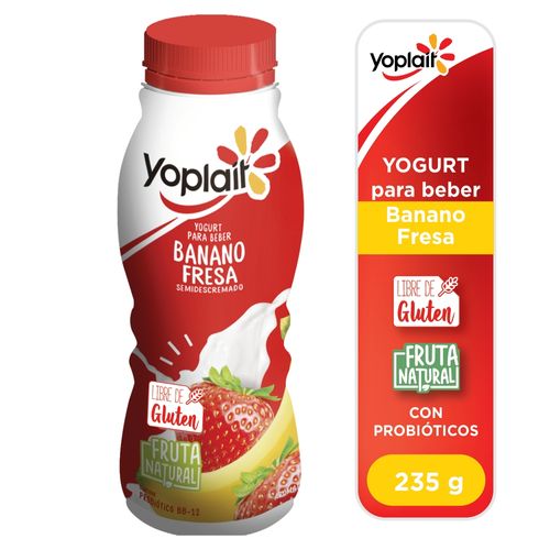 Yogurt Yoplait Banano Fresa - 235 g