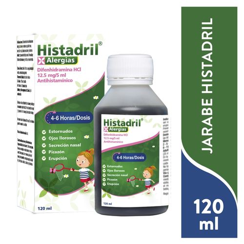 Jarabe Histadril, Alergias y Nasal Benessi 12.5mg 5ml 120ml