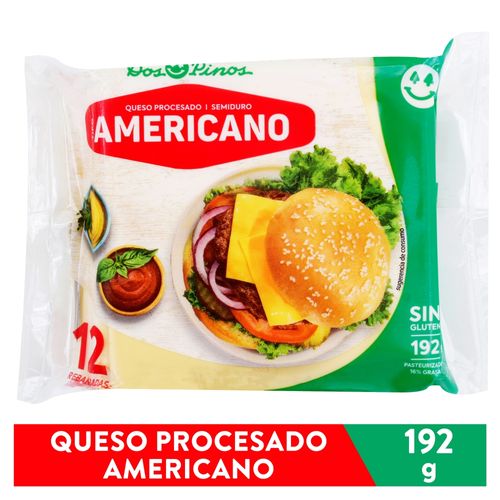 Queso Dos Pinos procesado rebanadas 12 Uds  - 192 g